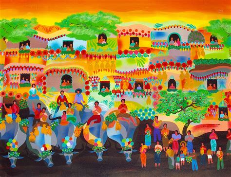 “Fiesta del Pueblo” ¡Una Sinfonía de Colores y Movimiento en el Arte Filipino!